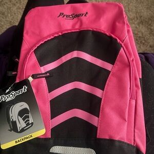 Pink and Black Women's Backpack